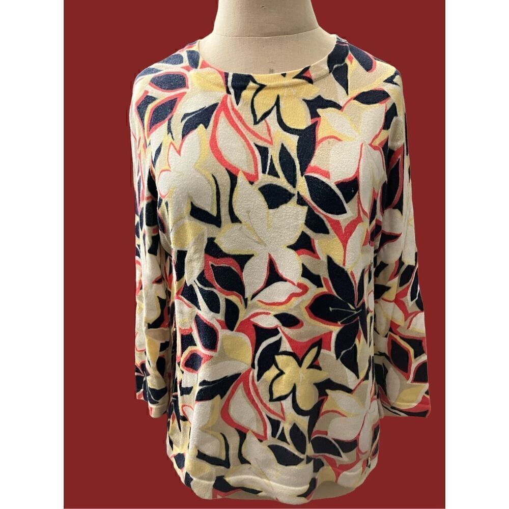 Sag Harbor Lightweight 3/4 Sleeve Sweater  / SZ: MP